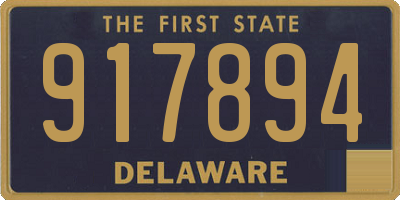 DE license plate 917894