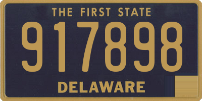 DE license plate 917898