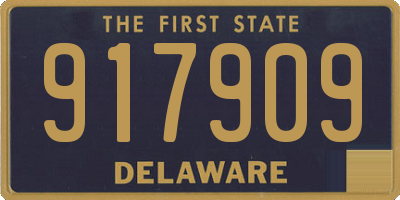 DE license plate 917909