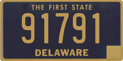 DE license plate 91791