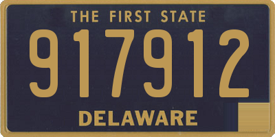 DE license plate 917912