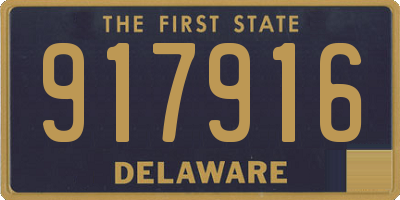 DE license plate 917916