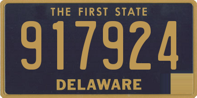 DE license plate 917924