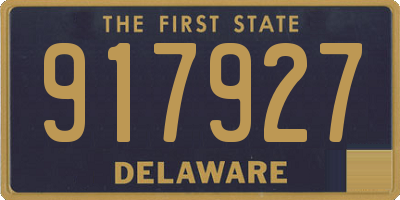 DE license plate 917927