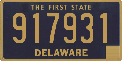 DE license plate 917931