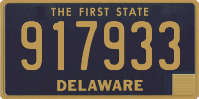DE license plate 917933