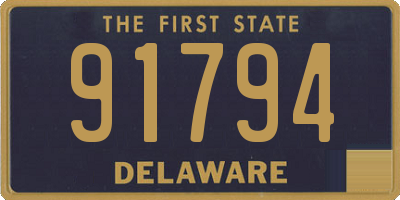 DE license plate 91794