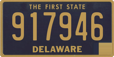 DE license plate 917946