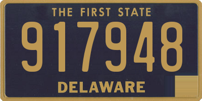 DE license plate 917948