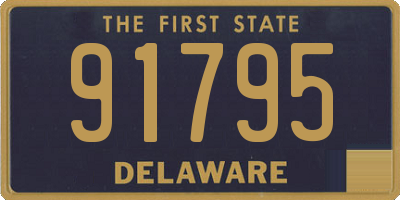 DE license plate 91795