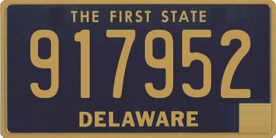 DE license plate 917952