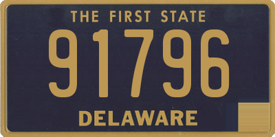 DE license plate 91796