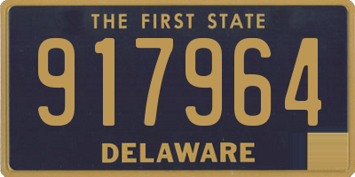 DE license plate 917964
