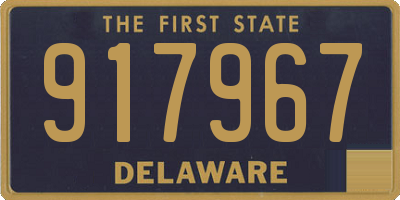 DE license plate 917967