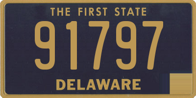 DE license plate 91797