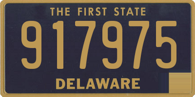 DE license plate 917975