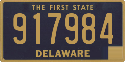 DE license plate 917984