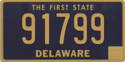 DE license plate 91799