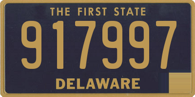 DE license plate 917997