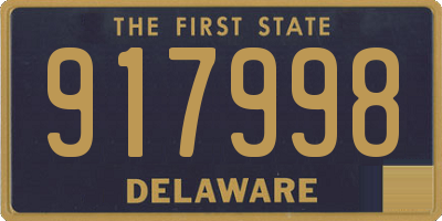 DE license plate 917998