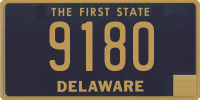 DE license plate 9180