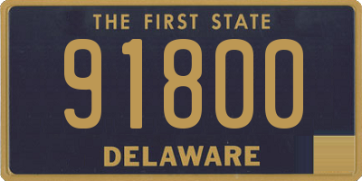 DE license plate 91800