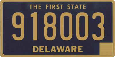 DE license plate 918003