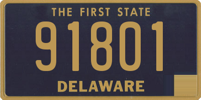 DE license plate 91801