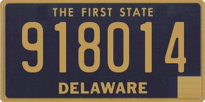 DE license plate 918014