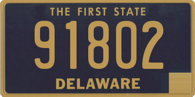 DE license plate 91802