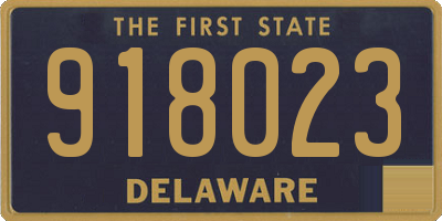 DE license plate 918023