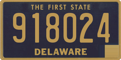 DE license plate 918024