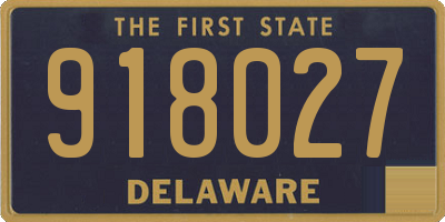 DE license plate 918027