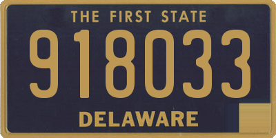 DE license plate 918033