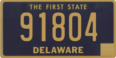 DE license plate 91804