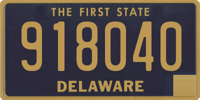 DE license plate 918040