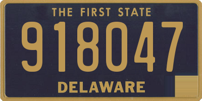 DE license plate 918047
