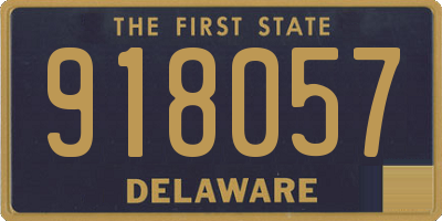 DE license plate 918057