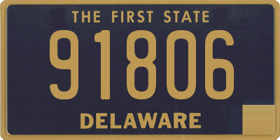 DE license plate 91806
