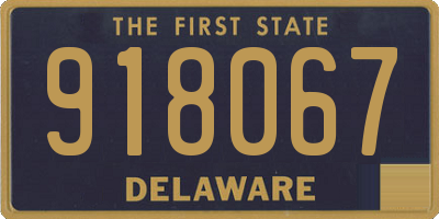 DE license plate 918067