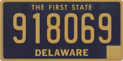 DE license plate 918069
