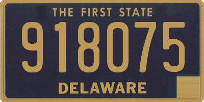 DE license plate 918075