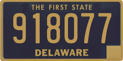 DE license plate 918077