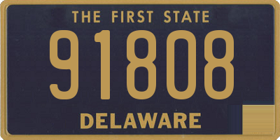 DE license plate 91808