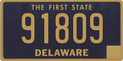 DE license plate 91809