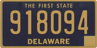 DE license plate 918094