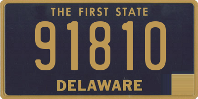 DE license plate 91810