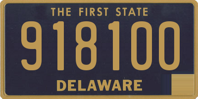 DE license plate 918100