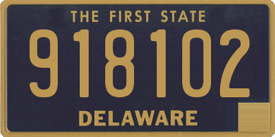 DE license plate 918102