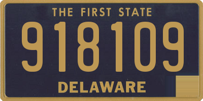 DE license plate 918109